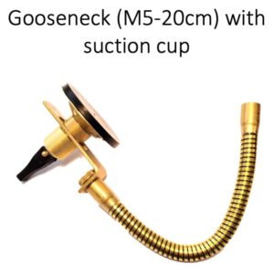 Gooseneck with suction cup